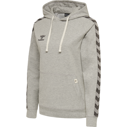 hmlMOVE CLASSIC HOODIE WOMAN, GREY MELANGE, packshot