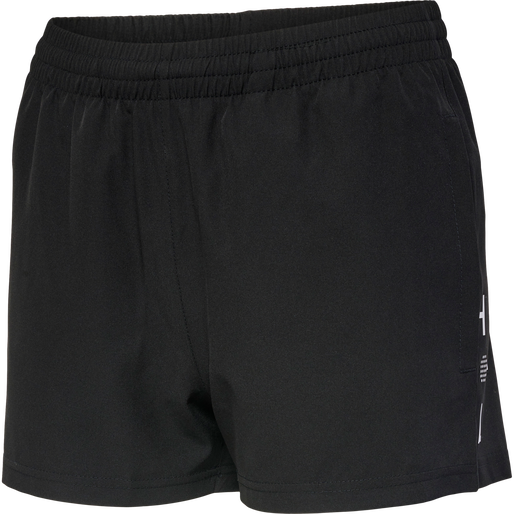 hmlCOURT WOVEN SHORTS WOMAN, BLACK, packshot