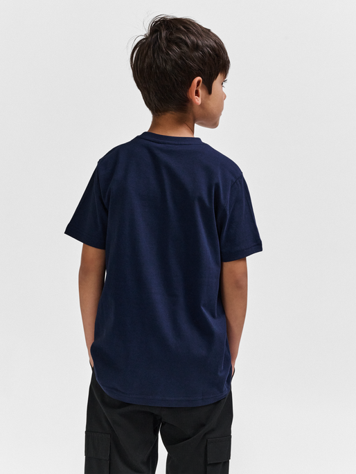 hmlTUKAS T-SHIRT S/S 2-PACK, BLACK IRIS/ICEBERG GREEN, model