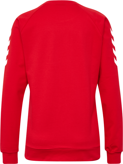 HMLGO COTTON SWEATSHIRT WOMAN, TRUE RED HMLGO COTTON SWEATSHIRT WOMAN, TRUE RED, packshot