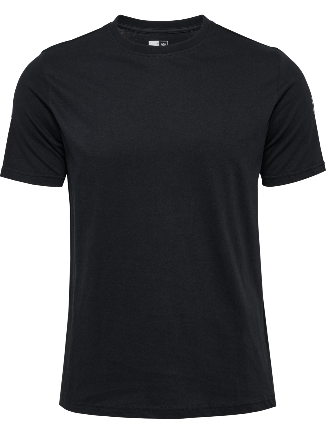 hmlELEMENTAL CHEVRON COTTON TEE, BLACK, packshot