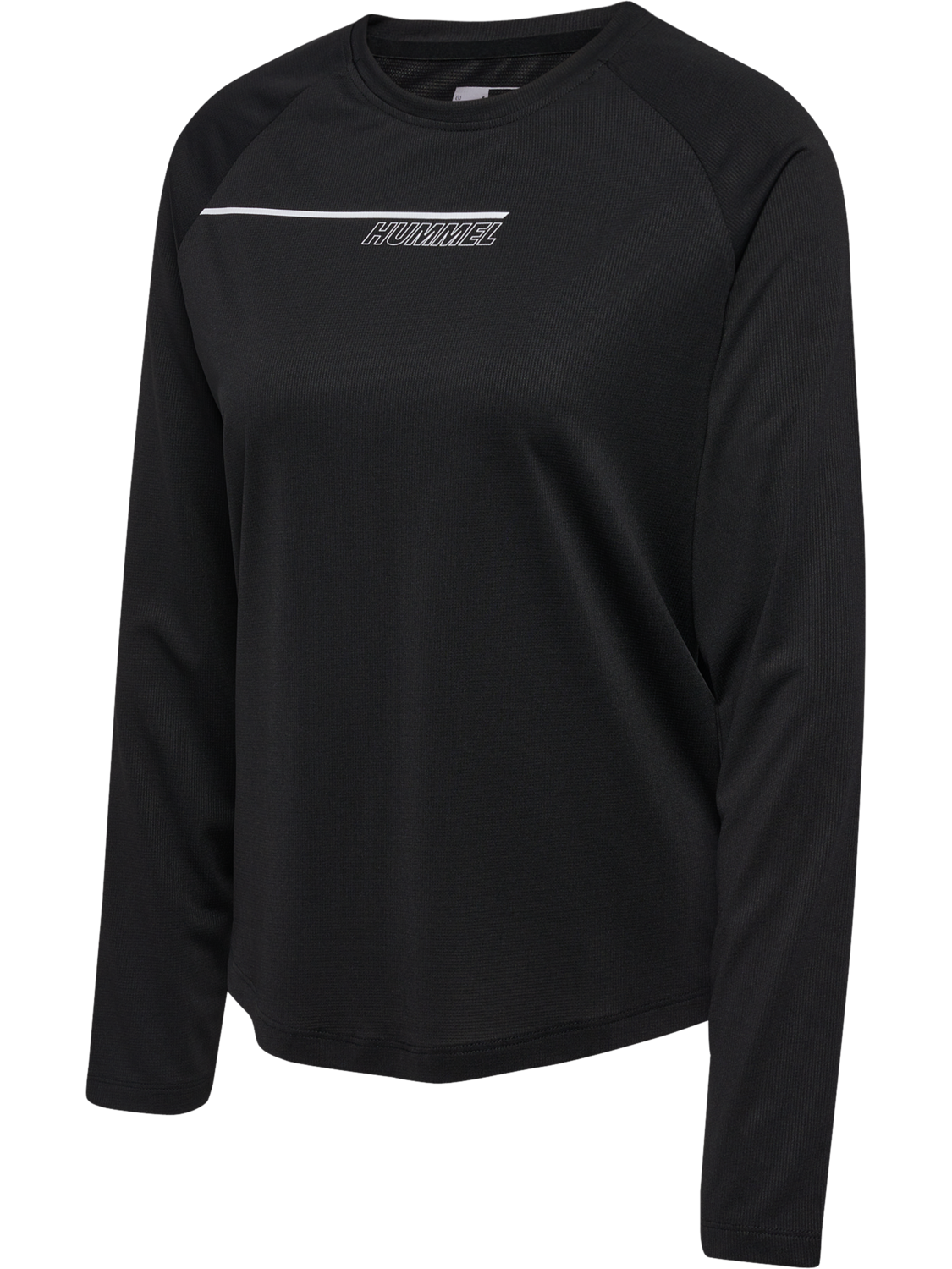 hmlCOURT LIGHT WEIGHT T-SHIRT L/S W, BLACK, packshot