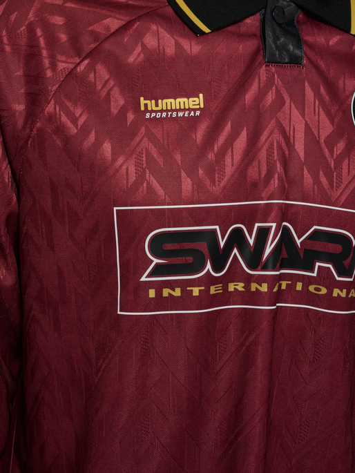 hmlLOOSE BAY SOCCER JERSEY L/S, SYRAH, packshot