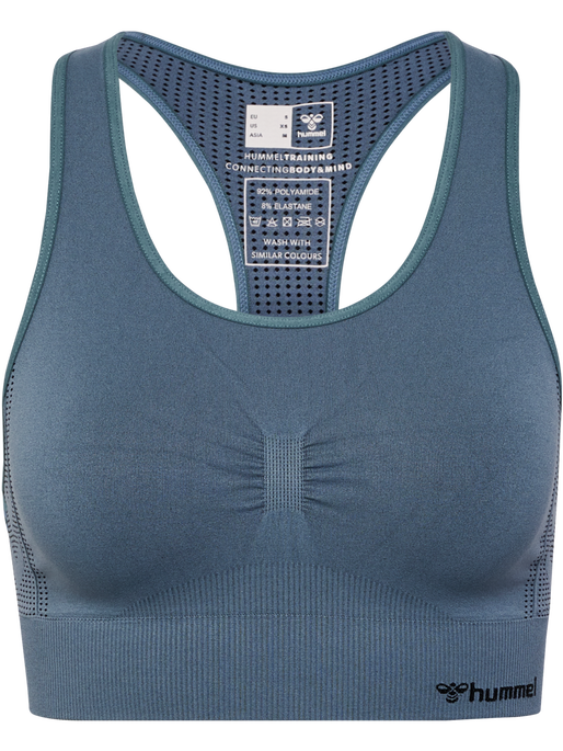 hmlMT SHAPING SEAMLESS SPORTS TOP, STORMY WEATHER, packshot