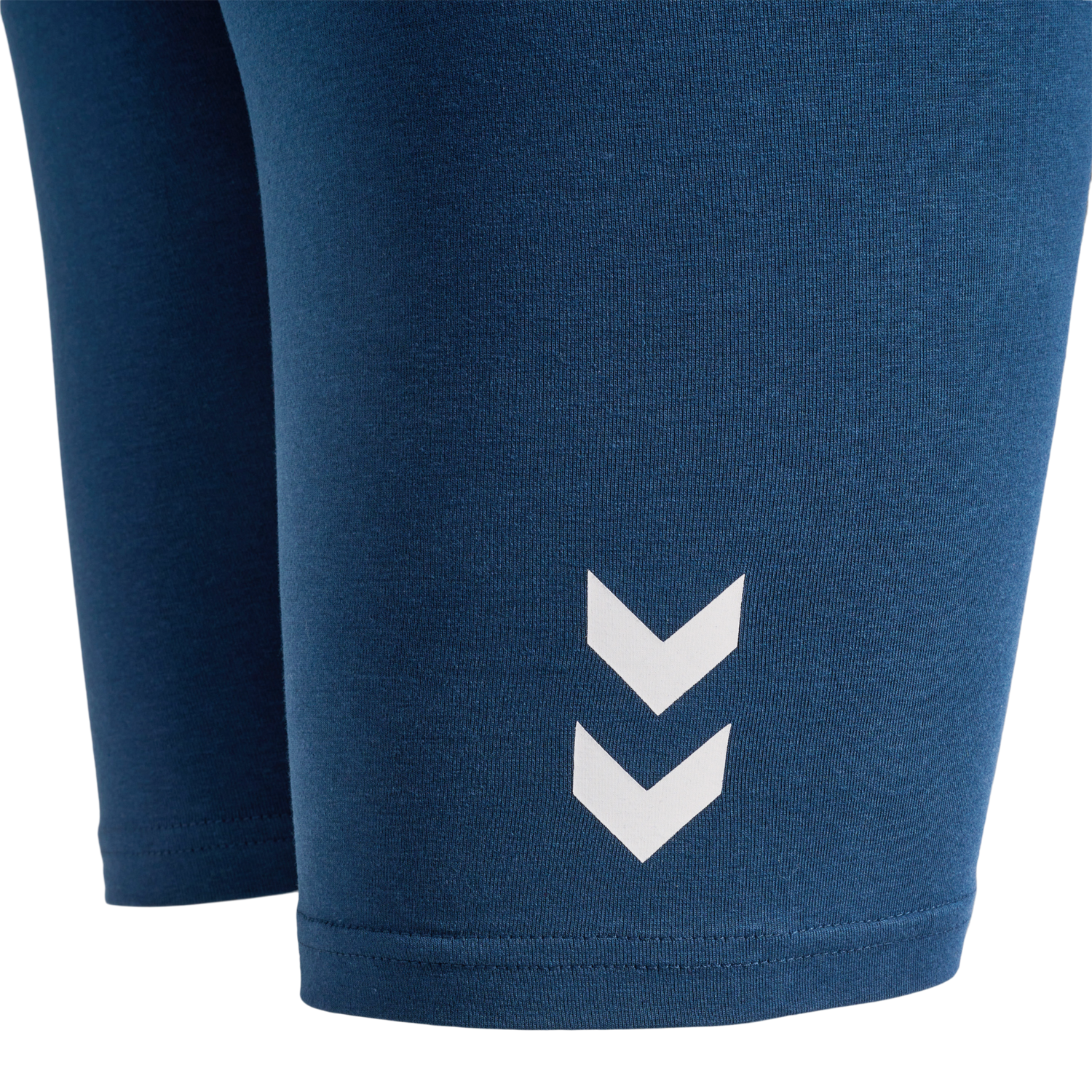 hmlTE MAJA 2-PACK MW C TIGHT SHORTS, BLACK/INSIGINA BLUE, packshot