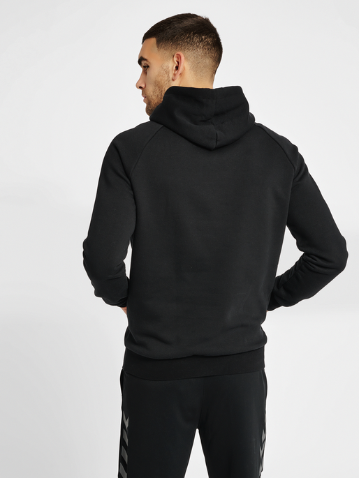 hmlISAM HOODIE, BLACK, model