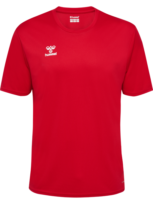 hmlESSENTIAL JERSEY S/S, TRUE RED, packshot