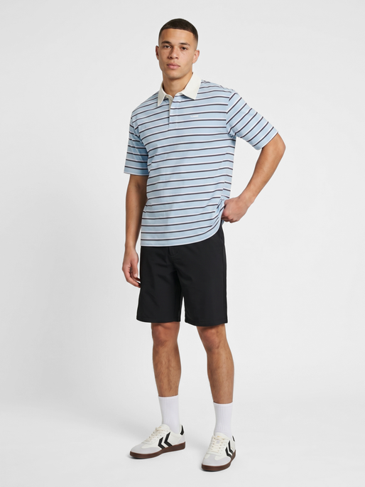 hmlI-D POLO S/S, FLOATY BLUE, model