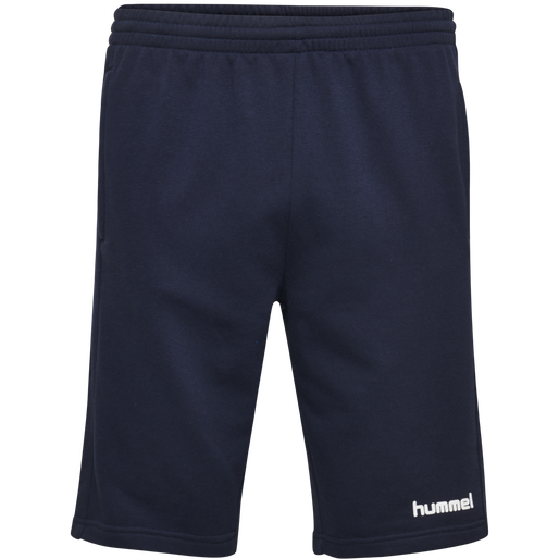 hmlGO KIDS COTTON BERMUDA SHORTS, MARINE, packshot