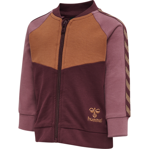 hmlPUK ZIP JACKET, WINDSOR WINE, packshot