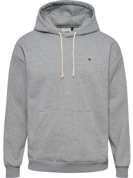 hmlLOOSE HOODIE BEE, GREY MELANGE hmlLOOSE HOODIE BEE, GREY MELANGE, packshot