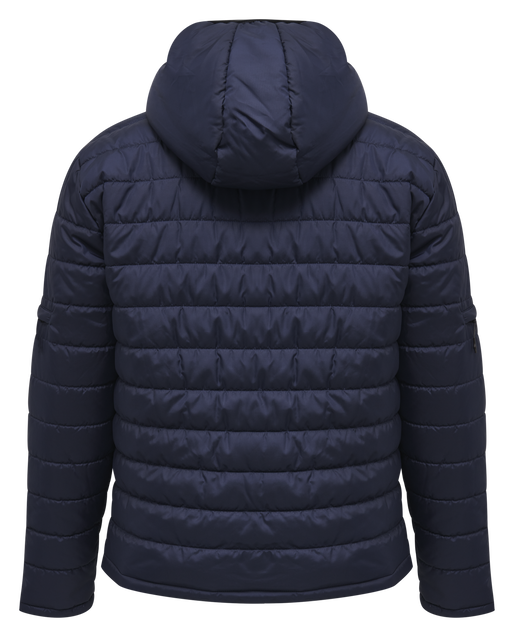 hmlNORTH QUILTED HOOD JACKET, MARINE, packshot