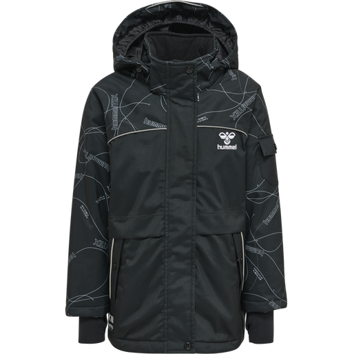 hmlCONQUER XY TEX JACKET, BLACK hmlCONQUER XY TEX JACKET, BLACK, packshot