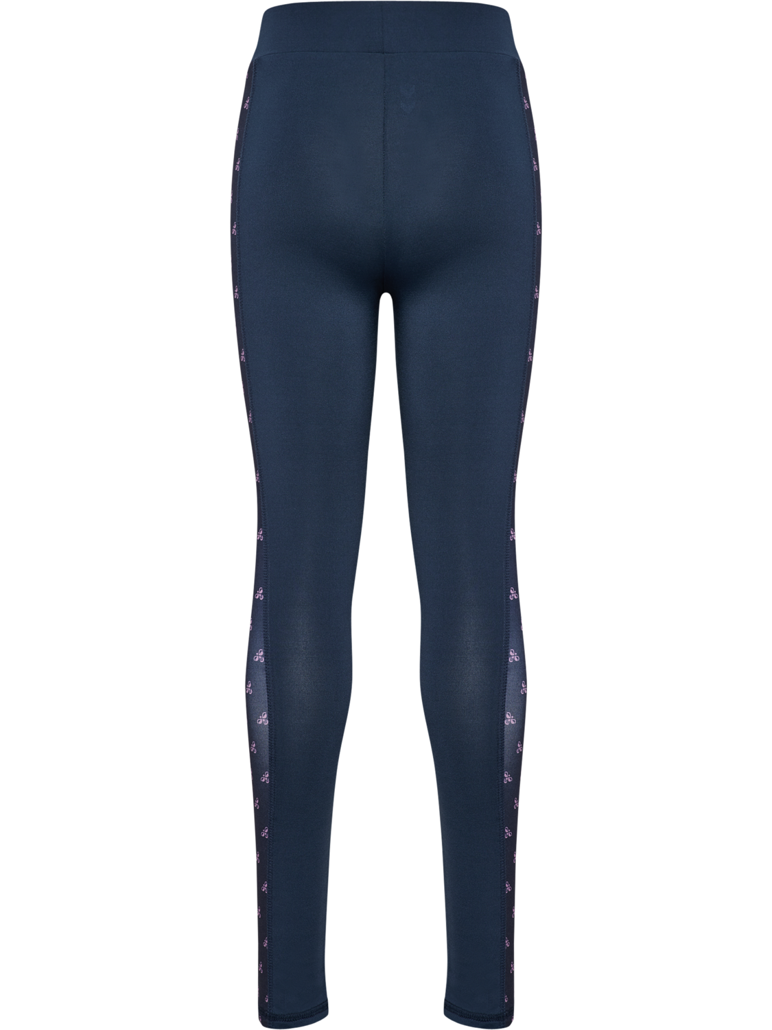 hmlJR MIX MID WAIST TIGHTS, BLACK IRIS, packshot