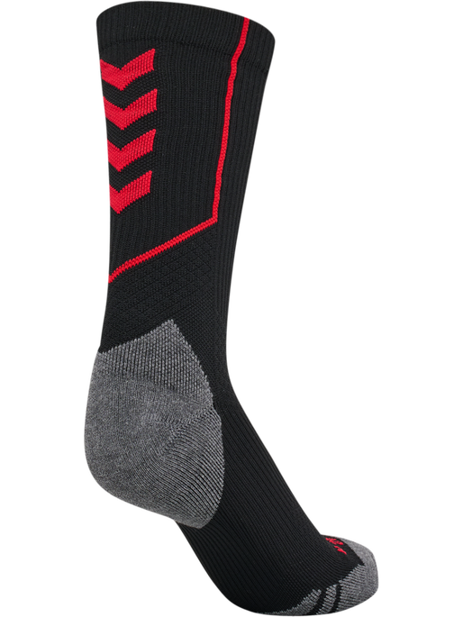 hmlPRO TRAINING SOCKS LOW, BLACK/TRUE RED, packshot
