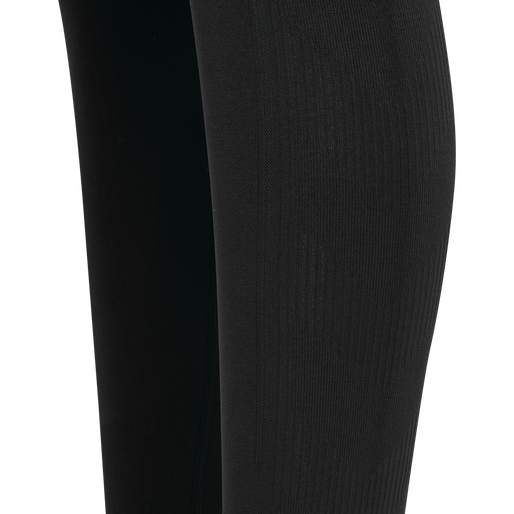 hmlTIF SEAMLESS HIGH WAIST TIGHTS, BLACK hmlTIF SEAMLESS HIGH WAIST TIGHTS, BLACK, packshot