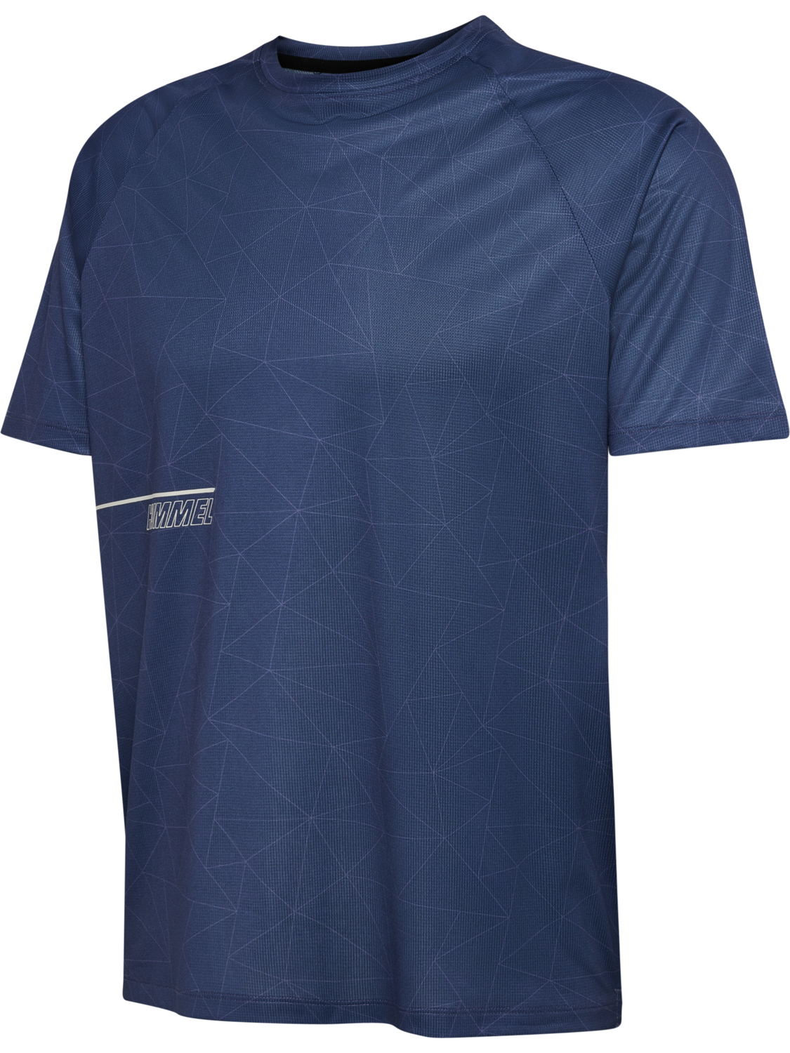 hmlCOURT AOP LIGHT WEIGHT T-SHIRT, INSIGNIA BLUE, packshot