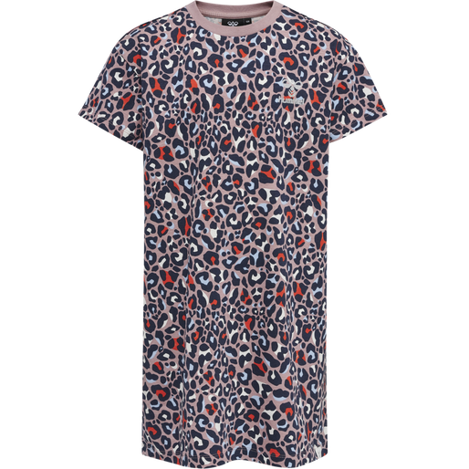 hmlLEO DRESS S/S, WOODROSE, packshot