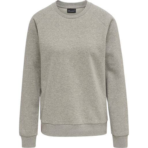 hmlRED CLASSIC SWEATSHIRT WOMAN, GREY MELANGE hmlRED CLASSIC SWEATSHIRT WOMAN, GREY MELANGE, packshot