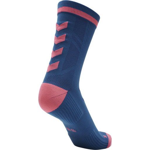 ELITE INDOOR SOCK LOW PA, BLUE CORAL/TEA ROSE, packshot