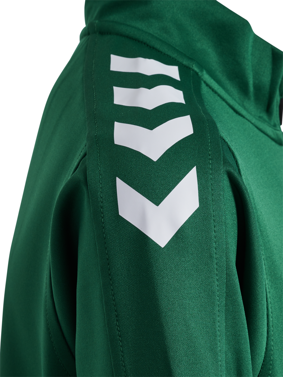 hmlCORE XK HALF ZIP POLY SWEAT KIDS, EVERGREEN, packshot