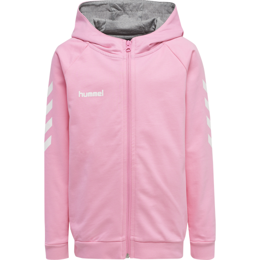 HMLGO KIDS COTTON ZIP HOODIE, COTTON CANDY, packshot