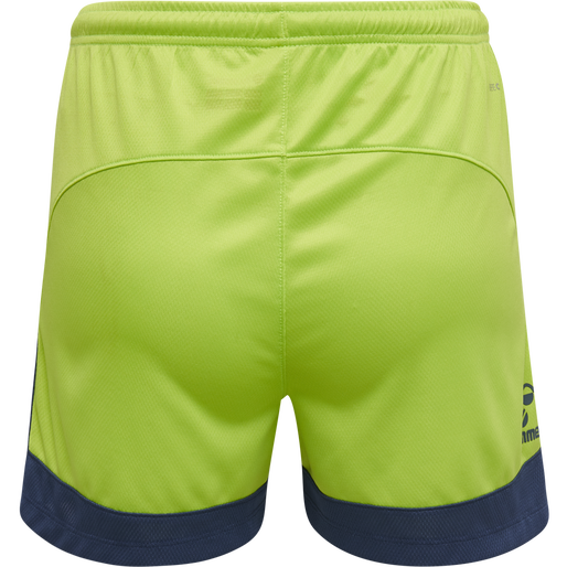 hmlLEAD WOMENS POLY SHORTS, LIME PUNCH, packshot