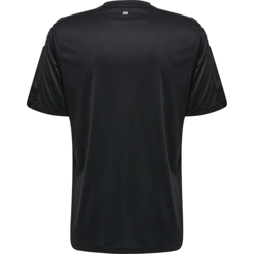 hmlCORE XK STRIPED JERSEY S/S, BLACK/WHITE hmlCORE XK STRIPED JERSEY S/S, BLACK/WHITE, packshot