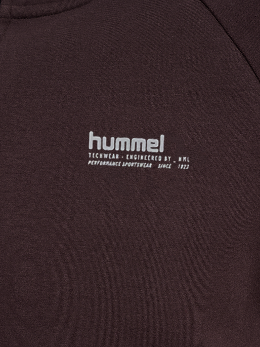 hmlTECH FLEECE REGULAR ZIP HOODIE, CHOCOLATE PLUM hmlTECH FLEECE REGULAR ZIP HOODIE, CHOCOLATE PLUM, packshot