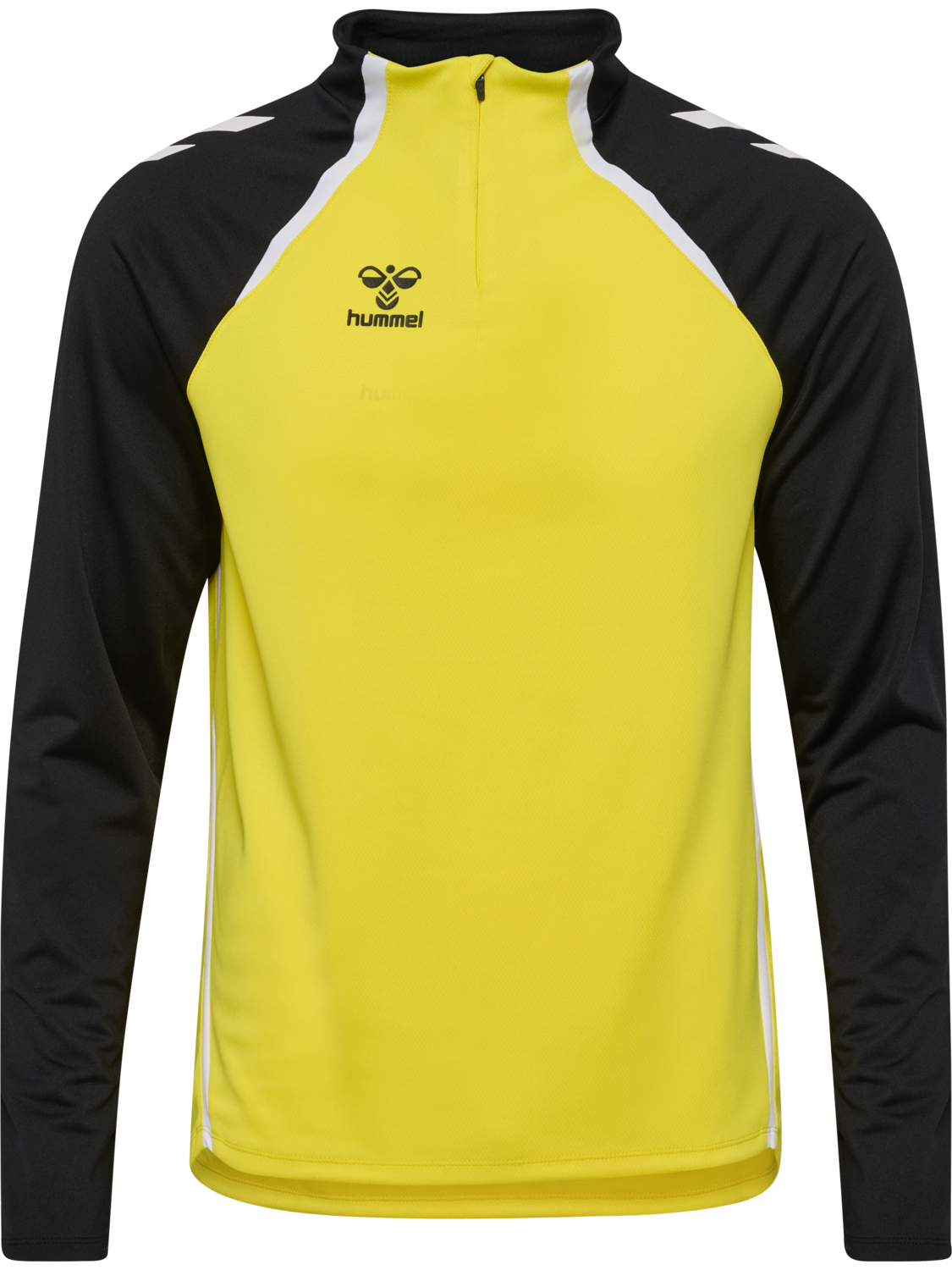 hmlLEAD 2.0 HALF ZIP, BLAZING YELLOW/BLACK, packshot
