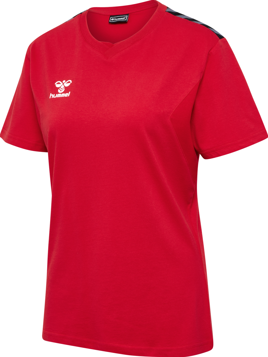 hmlAUTHENTIC CO T-SHIRT S/S WOMAN, TRUE RED, packshot
