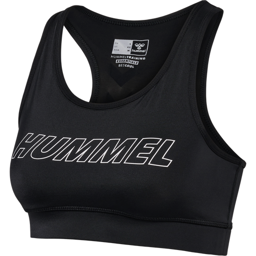 hmlTE TOLA SPORTS BRA, BLACK, packshot