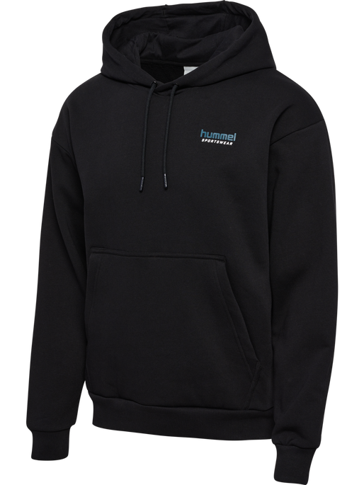 hmlLOOSE HOODIE SPORTSWEAR, BLACK, packshot