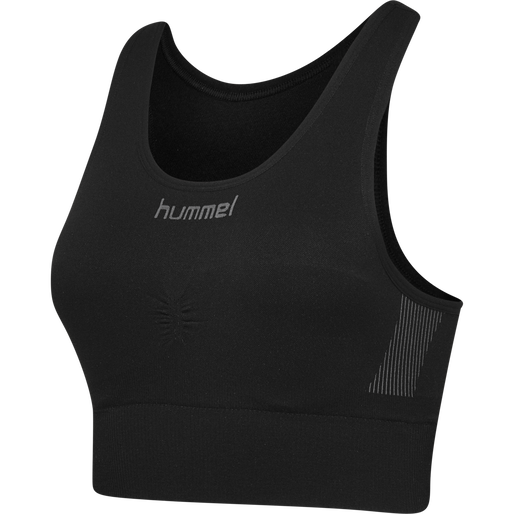 HUMMEL FIRST SEAMLESS BRA WOMAN, BLACK, packshot