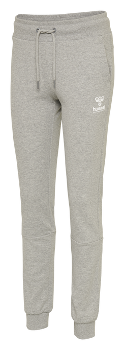 hmlNONI REGULAR PANTS, GREY MELANGE, packshot