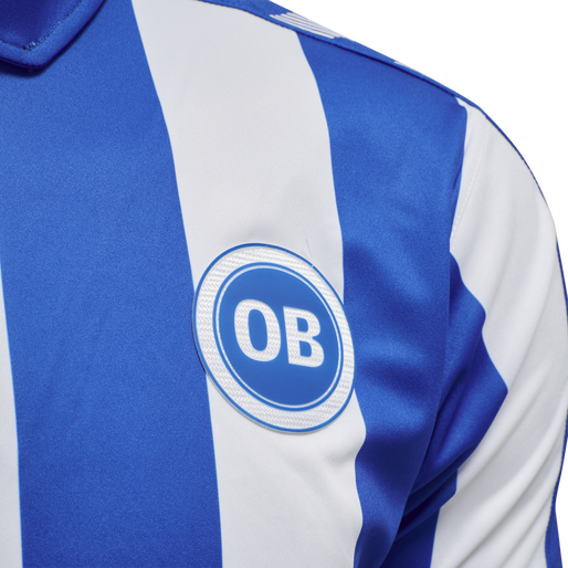 OB 20/21 HOME JERSEY S/S _KIDS, WHITE/LAPIS BLUE UNSPONSORED, packshot