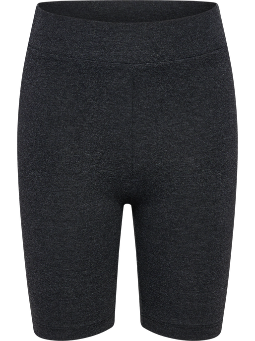 hmlJR LOGO SHORT  TIGHTS, BLACK MELANGE hmlJR LOGO SHORT  TIGHTS, BLACK MELANGE, packshot