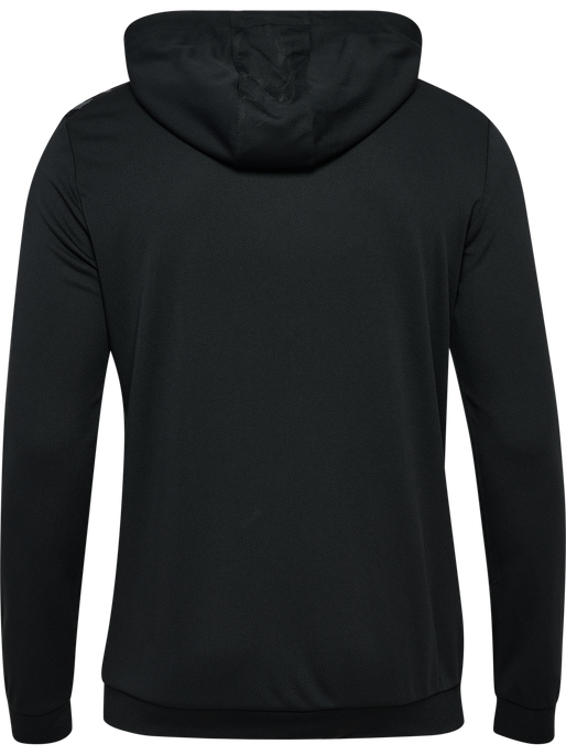 hmlAUTHENTIC PL ZIP HOODIE, BLACK, packshot