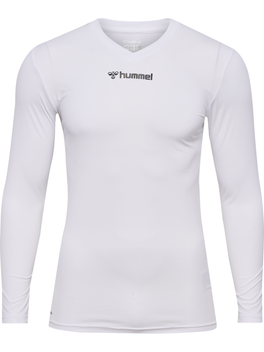 hmlBL ESSENTIAL TEE L/S, WHITE, packshot