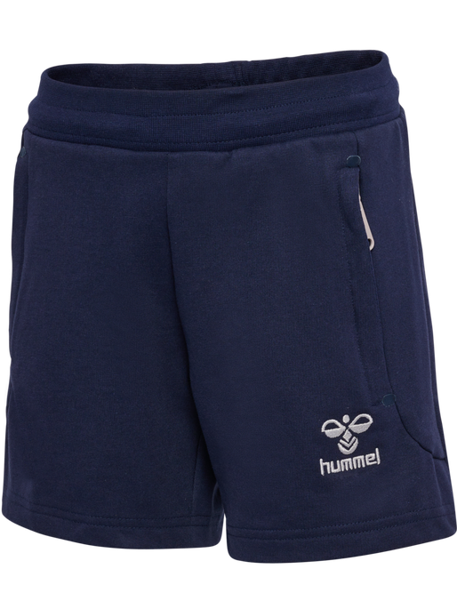 hmlMOVE GRID COTTON SHORTS KIDS, MARINE, packshot