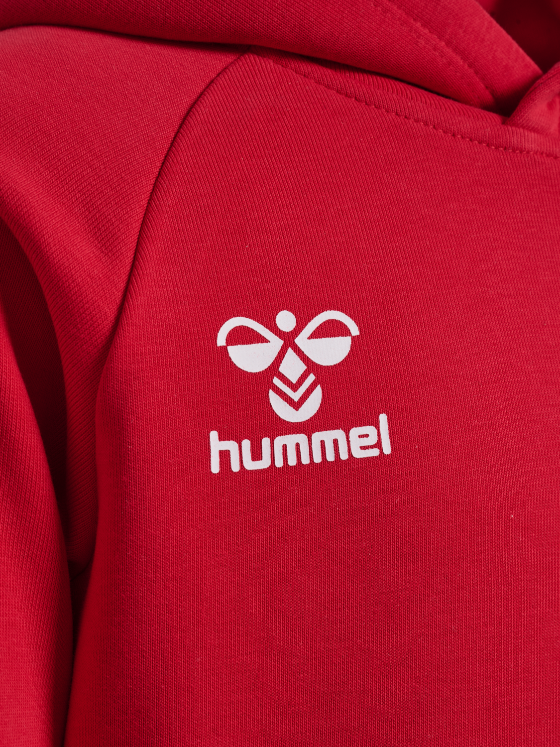 hmlJR REG DBU HOODIE, TANGO RED, packshot