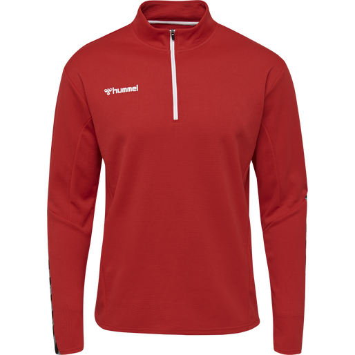 hmlAUTHENTIC HALF ZIP SWEATSHIRT, TRUE RED hmlAUTHENTIC HALF ZIP SWEATSHIRT, TRUE RED, packshot