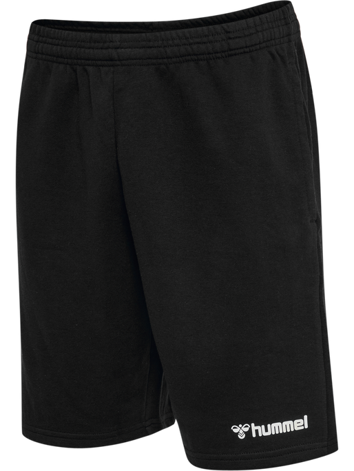 hmlMOVER COTTON BERMUDA SHORTS, BLACK, packshot