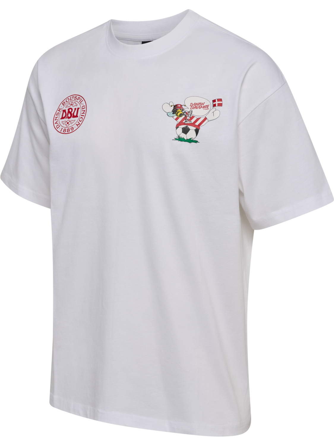 DBU 26 FAN LOOSE DYNAMITE TEE SS, WHITE, packshot