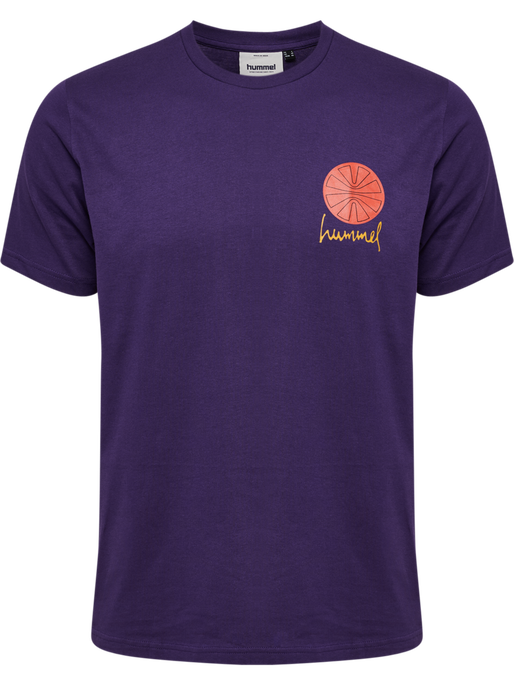 hmlREGULAR GRAPHIC TEE S/S, BLACKBERRY CORDIAL, packshot