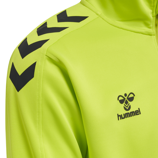 hmlCORE XK HALF ZIP POLY SWEAT, LIME POPSICLE hmlCORE XK HALF ZIP POLY SWEAT, LIME POPSICLE, packshot