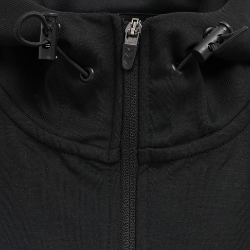 hmlESSI ZIP HOODIE, BLACK hmlESSI ZIP HOODIE, BLACK, packshot