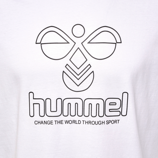 hmlICONS GRAPHIC T-SHIRT, WHITE, packshot