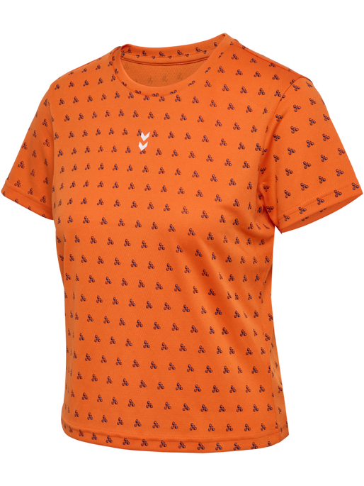 hmlFAST WORKOUT W T-SHIRT S/S, DUSTY ORANGE, packshot