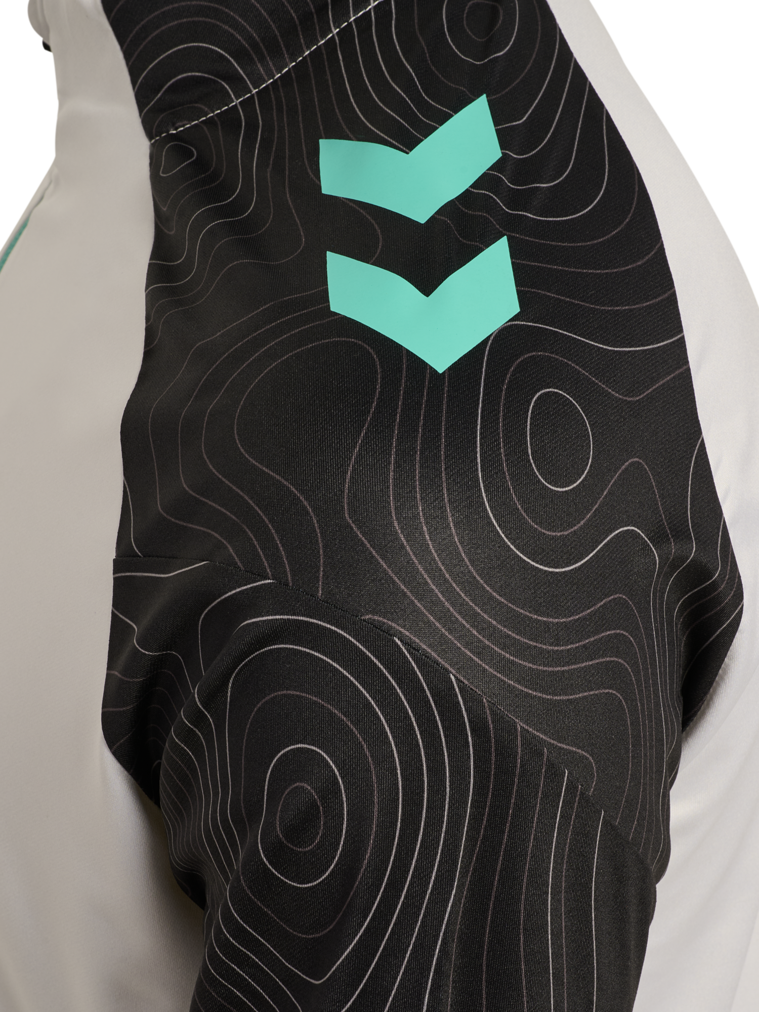 hmlBLAZE 2.0 TRAINING HALF ZIP, VAPOROUS GRAY/POOL BLUE, packshot